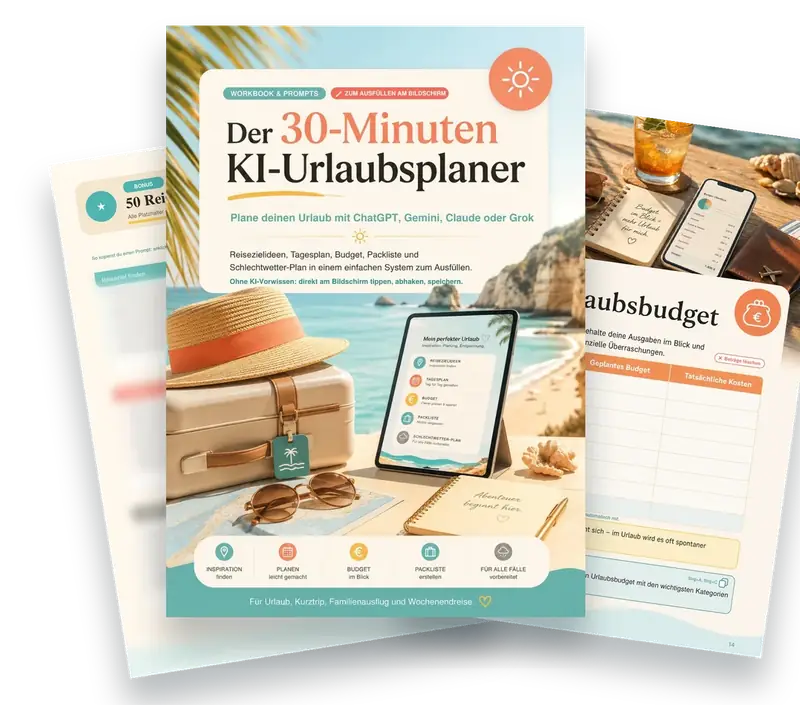 Angeteasertes Workbook-Cover mit weiteren geschützten Seiten